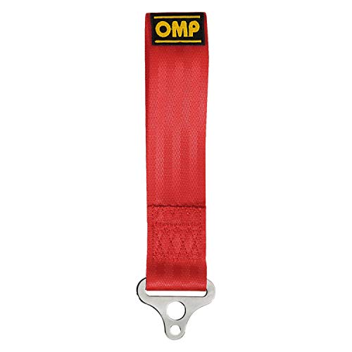 Omp OMPEB/578/R Gancho de Remolque de Acero Inoxidable, Rojo, Diámetro 100 mm