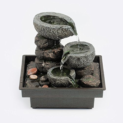 Pajoma 18430,0 Fuentes de Interior, Floating Stones poliresina, 25 cm