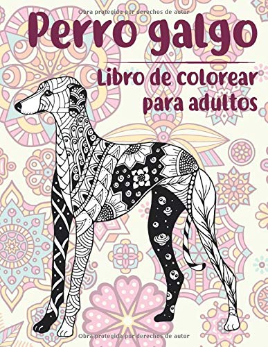 Perro galgo - Libro de colorear para adultos