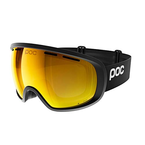 POC Fovea Clarity Gafas de Esquí, Unisex Adulto, Negro (Uranium Black/Spektris Orange), Talla Única