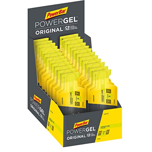 PowerBar PowerGel Original Lemon Lime 24x41g - High Carb Energy Gel + C2MAX Magnesio e Sodio