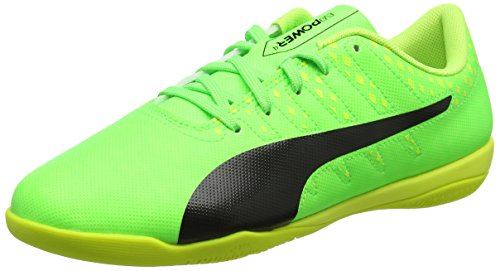 PUMA Evopower Vigor 4 It, Botas de fútbol para Hombre, Verde (Green Gecko Black-Safety Yellow 01), 38 EU