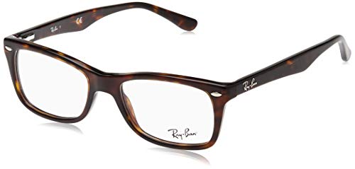 Ray-Ban 5228 Monturas de gafas, Dark Havana, 50 para Mujer