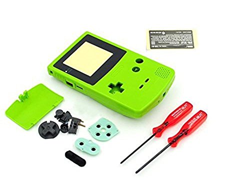 Replacement Full Housing Shell Case Cover for Nintendo Gameboy Color GBC – verde lima