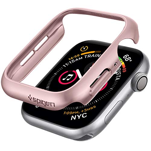 Spigen Thin Fit Compatible con Apple Watch Funda para 40 mm Serie 5 / Serie 4 - Oro Rosa