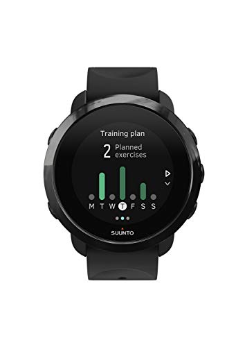 Suunto 3 Fitness - Reloj Multideporte con GPS y pulsómetro incorporado, Pantalla Matricial, Unisex Adulto, Negro/Negro (All Black), Talla Única