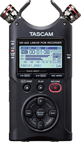 Tascam DR-40X grabadora de Audio portátil de 4 Pistas