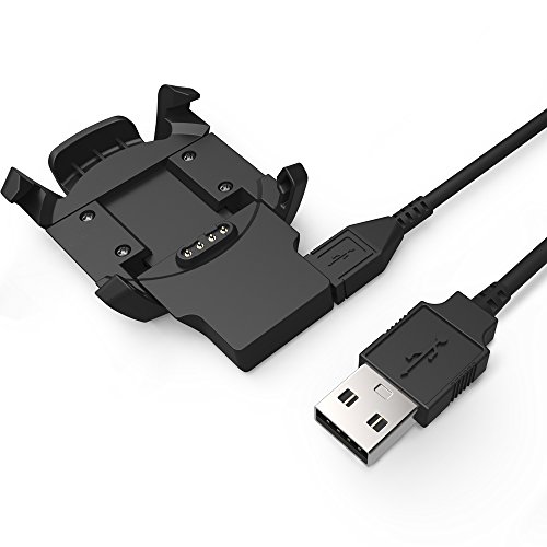 TUSITA Cargador para Garmin Fenix 3, Fenix 3 Sapphire, Fenix 3 HR, Quatix 3, Tactix Bravo Smartwatch - Cable de Carga USB Clip 100cm - Accesorios para Fitness Tracker