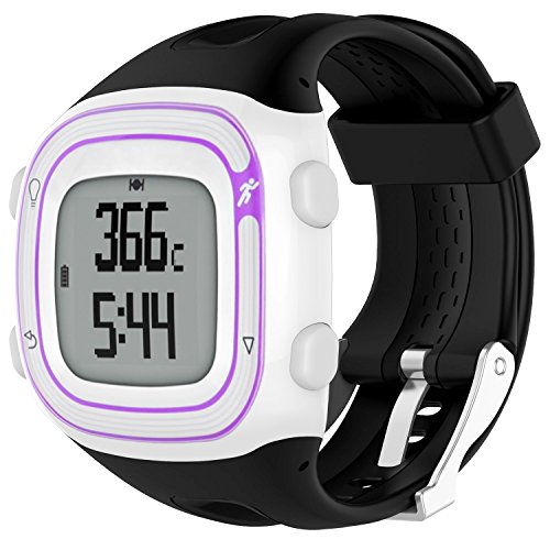 TUSITA Horlogeband voor Garmin Forerunner 10 15 (Groot scherm Van 2,5cm) - Siliconen Vervangende Polsband Horloge Bandje - Accessoires voor GPS Smartwatches
