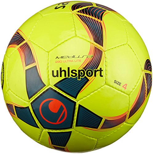 uhlsport Medusa Anteo 290 Ultra Lite Balón Futbol, niños, Amarillo (Flour), 3