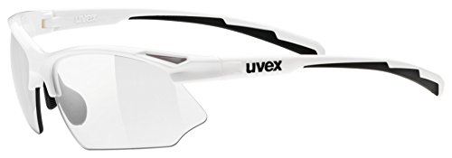 Uvex Sportstyle 802 Vario Gafas de Ciclismo, Unisex Adulto, Blanco/Negro, Talla Única