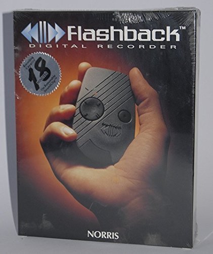 Vintage 1994 Norris Flashback grabadora Digital 18 Minutos – no Cinta, no Esperar, no Peso, Hold Que Pensamiento. Flashback Exclusiva de Dos Botones
