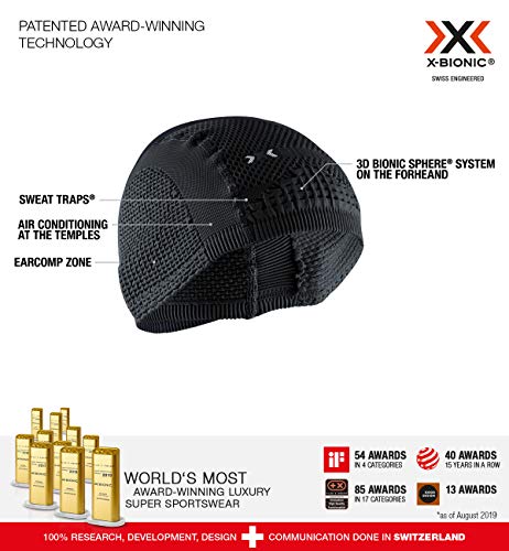 X-Bionic Soma Cap Light 4.0 Tapa Térmica Sombrero, Unisex Adulto, Black/Charcoal, 1