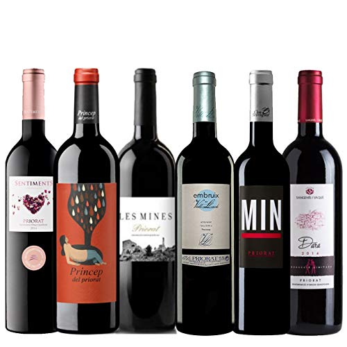 Pack Vino Tinto de la DO Priorat | Vinos Garnacha - Reserva | Vino Tinto 6 botellas 75cl.