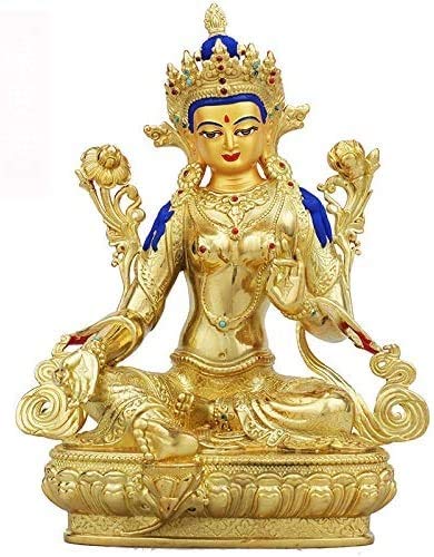 QJL_ANA Top Collected Médico Estatua de Buda Moldeada en frío de Bronce, Estatua Buda de la Medicina en la Estatua Collected