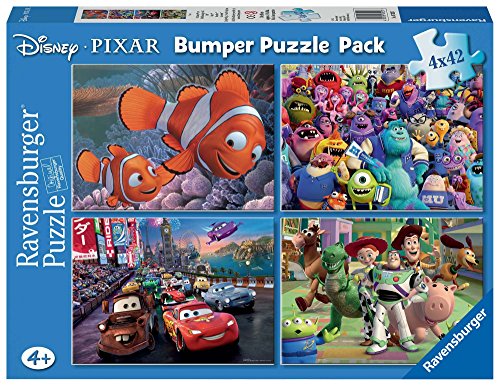 Disney Pixar - Bumper Pack, Puzzles 4 x 42 Piezas (Ravensburger 07023)
