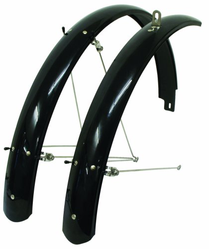 ETC MTB - Juego de Guardabarros para Bicicleta (26" x 1,75-2,13 Aprox.), Color Negro