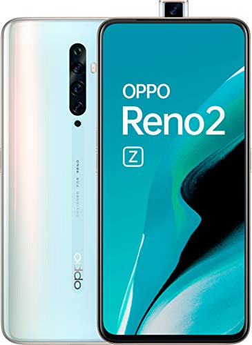 Oppo Reno 2z - Smartphone de 6.5" AMOLED, 4G Dual Sim, 8GB, 128GB, Helio P90 Octalcore, cámara trasera 48 MP + 8 MP (gran angular) + 2 MP + 2 MP, 4.000 mAh, Android 9, Blanco (Sky White)