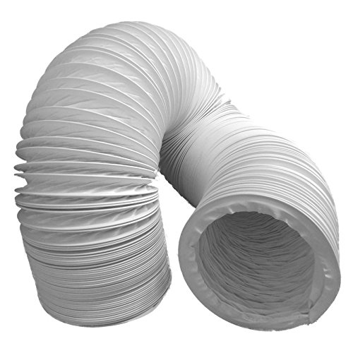 Tubo de salida de aire (PVC, diseño flexible, 100/102 mm de diámetro, 3 m de largo, compatible con instalaciones de aire acondicionado, secadoras o campanas extractoras)