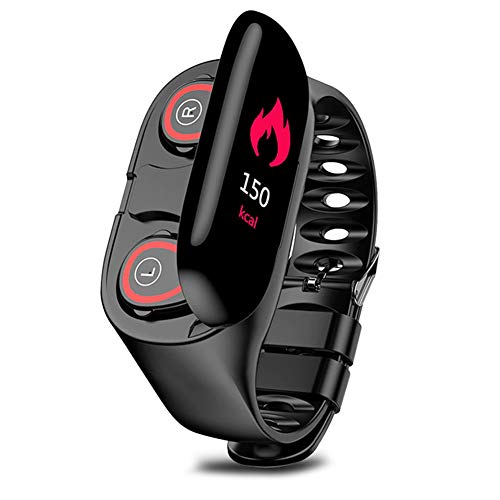 Glomixs Smart Watch Bluetooth,Smart Bracelet,Fitness Tracker, Bluetooth Smart Watch,Smart Watch,Smartwatches,2-in-i Earbuds Smart Watch Bluetooth Sports Bracelet Blood Pressure Heart Rate Wristband