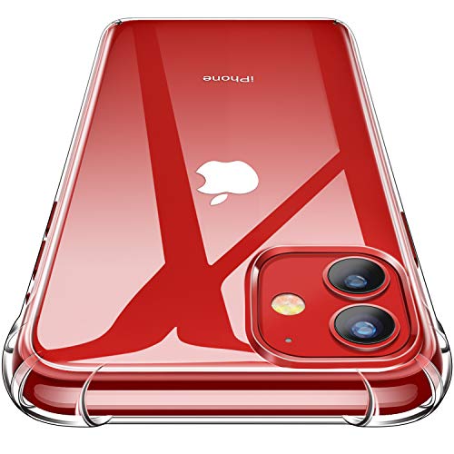 CANSHN Funda iPhone 11, Carcasa Protectora Antigolpes Transparente con Parachoques de TPU Suave Flexible [Slim Delgada] Anti-Choques Compatible para Apple iPhone 11 6,1” - Transparente