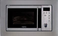 Mepamsa Inset Mwe 17 Microondas digital grill de inox, 700 W, 17 litros, Acero inoxidable
