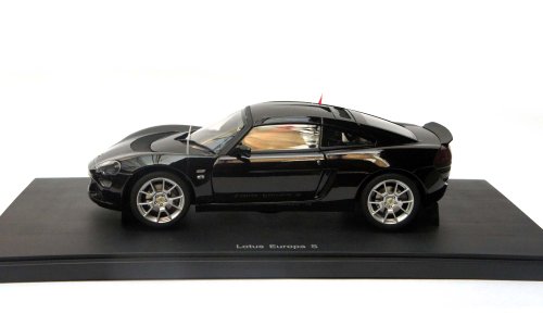 Lotus Europa S Black Diecast Car Model 1/18 Autoart (japan import)