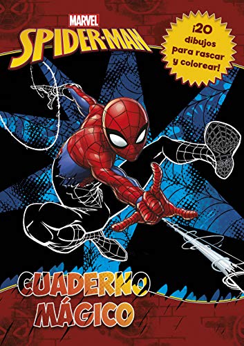 Spider-Man. Cuaderno mágico: 20 dibujos para rascar y colorear