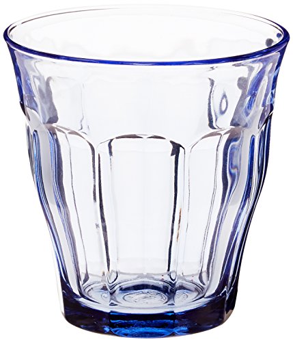 Duralex 1027BB06/6 Vasos Picardie Blue 25 cl, pack de 6, 0.25 litros, Cristal, Azul