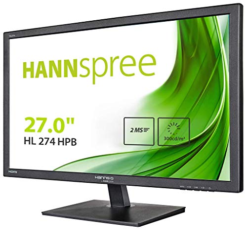 Hannspree Hanns.G HL274HPB 27" Full HD Negro Pantalla para PC LED Display - Monitor (68,6 cm (27"), 1920 x 1080 Pixeles, LED, 5 ms, 250 CD/m², Negro)