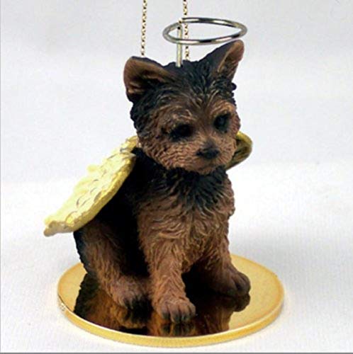 Yorkshire Terrier perro Yorkie cachorro Cut ángel en miniatura Adorno de Navidad nuevo DTA131 by conversación concepts
