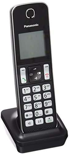 Panasonic KX-TGDA30EXB - Teléfono inalámbrico (Gran Alcance, Base Fina y compacta, Bloqueo de Llamadas, Modo No Molestar, batería 200 h), Color Negro