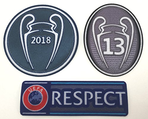 Real Madrid - Parche de fútbol 2018-2019 La Tredecima camiseta de fútbol, parches de la Liga de Campeones Trofeo 13 Copas Honor