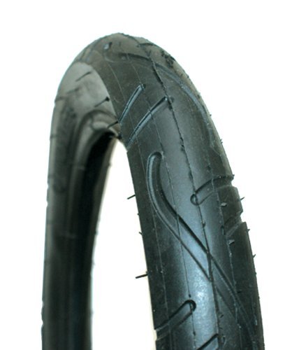 Rubena Slick Tread - Neumáticos para silla da paseo, tamaño 10 x 1.75/2 pulgadas, color Negro
