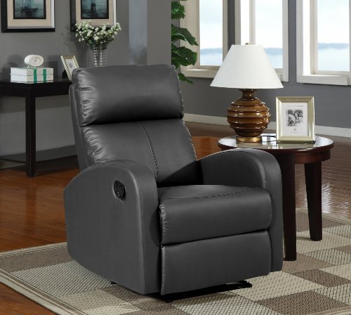 Sillon relax reclinable, color negro due-home