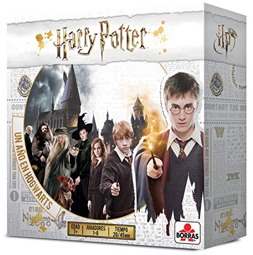 Borras-Un Año en Hogwarts Mesa Harry Potter, 4 Modos de Juegos Distintos, a Partir de 7 años, Multicolor (18357)