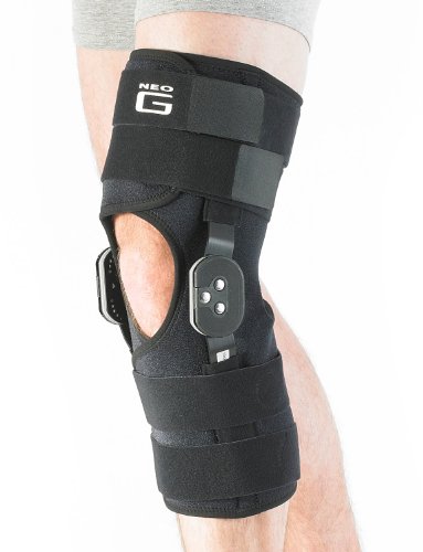 Neo G Diseño ajustable rodillera abierta y articulada - Calidad de Grado Médico. Ayuda a las rodillas lesionadas, débiles o artríticas, recuperación y rehabilitación. Tamaño Universal - Unisex
