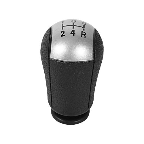 Perilla de cambio de 5 velocidades MT Gear Stick, palanca manual de cambio de coche Palanca de cambio de la palanca de mando(Gris)