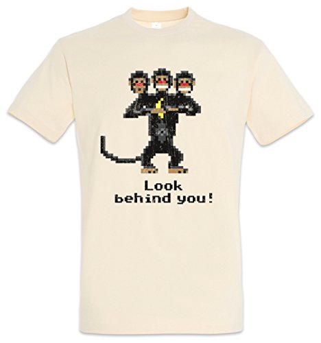 Urban Backwoods Look Behind You! Camiseta De Hombre T-Shirt Beige Talla L