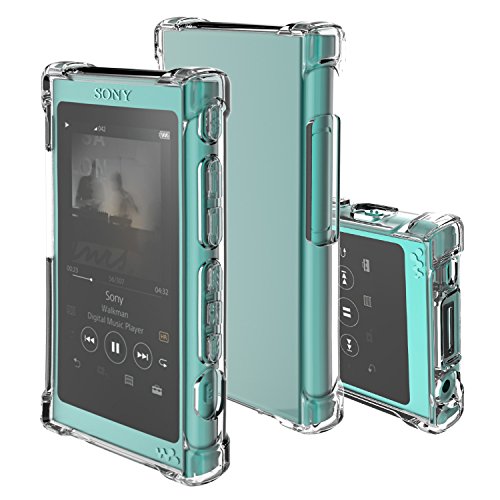 inorlo Funda Carcasa TPU Case para Sony Walkman NW-A35 NW-A45 Reproductor de MP3 + Protector de Pantalla (Claro)