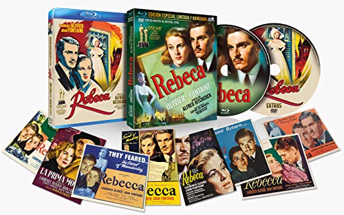 Rebeca BD + DVD de Extras + 8 Postales Con funda 1940  Rebecca [Blu-ray]