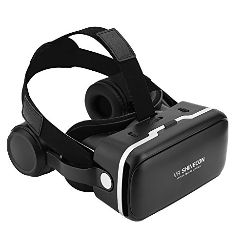 VR Auriculares, Gafas 3D Realidad Virtual Auriculares para VR Juegos & Vídeos 3D, Ajuste para 3,5"-6,0" iPhone y Android Smartphones