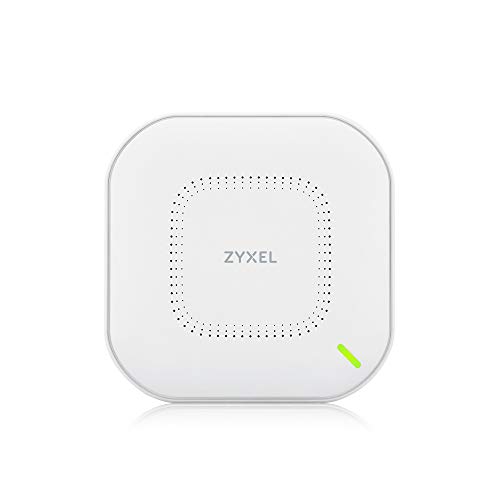 ZyXEL Punto de Acceso inalámbrico WiFi 6 auténtico (802.11ax de Doble Banda), 1,77 Gbps con CPU Quad Core y Antena Dual 2x2 MU-MIMO, Paquete de 3, sin PSU [NWA110AX]