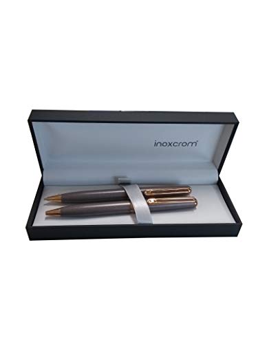 Inoxcrom WS Elegance - Juego de bolígrafo y portaminas, color chocolate