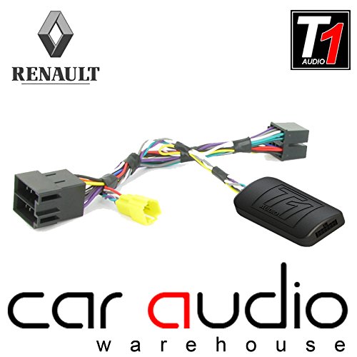 Adaptador de interfaz de control T1 Audio T1-RN5 para mando de volante de coche con cable de conexión para Renault Clio, Megane, Scenic, Laguna, Modus y Twingo