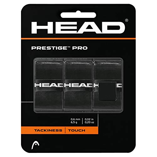 Head Prestige Pro Overwrap Grip, Unisex Adulto, Negro, M