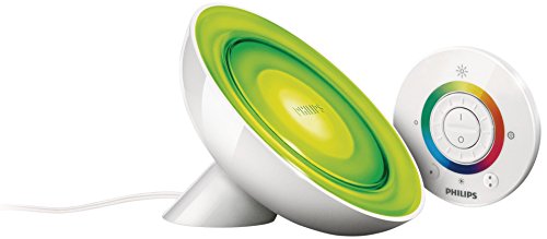Philips LivingColors Bloom - Lámpara de mesa LED, luz de ambiente con mando a distancia, color blanco