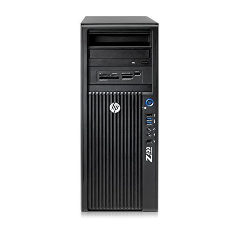 HP Z420 Workstation Xeon Six-Core E5-1650 3. 2GHz 16GB 2TB DVD±RW Quadro FX 1800 Windows 10 Professional w/RAID