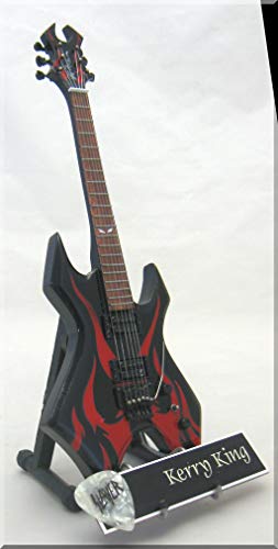 KERRY KING Guitarra miniatura con etiqueta de nombre Slayer BC Rich Wartribe