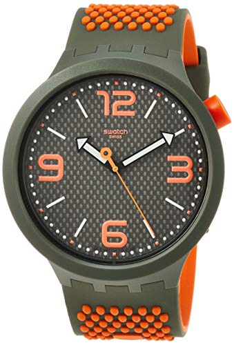 Swatch Reloj Analógico para Hombre de Cuarzo con Correa en Silicona SO27M101